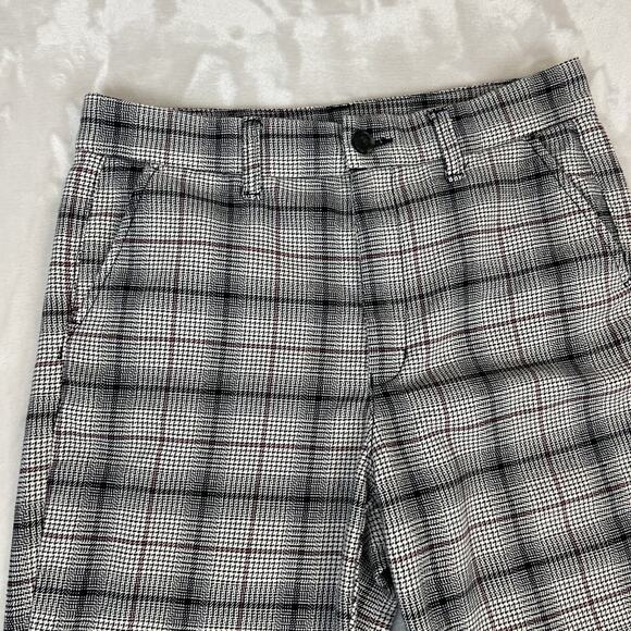 American Eagle Pants Womens 10 Houndstooth Plaid Super High Rise Skinny Trouser - Picture 2 of 12